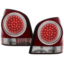 Feux arrière à LED VW Polo 9N 3+5d 11.01-05.09 Rouge/cristal