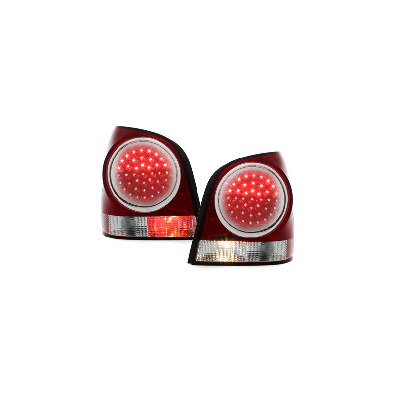 Feux arrière à LED VW Polo 9N 3+5d 11.01-05.09 Rouge/cristal