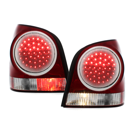 Feux arrière à LED VW Polo 9N 3+5d 11.01-05.09 Rouge/cristal