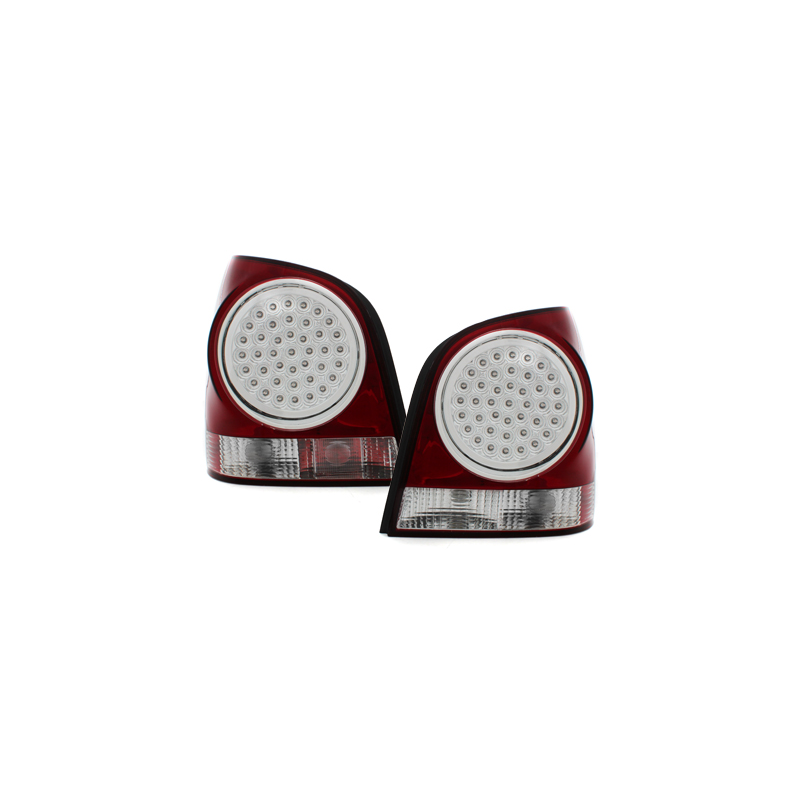 Feux arrière à LED VW Polo 9N 3+5d 11.01-05.09 Rouge/cristal