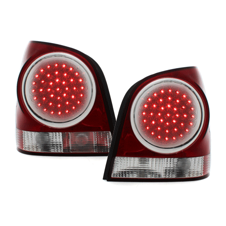 Feux arrière à LED VW Polo 9N 3+5d 11.01-05.09 Rouge/cristal