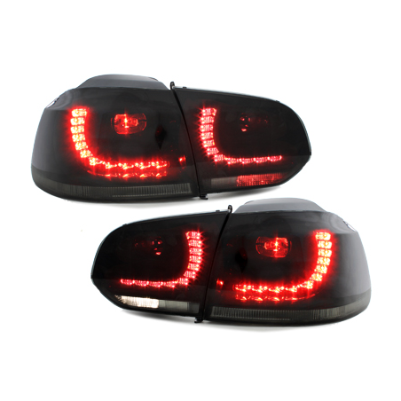 Feux arrière LED VW Golf VI 08+-Noir/Fumé_R-Look