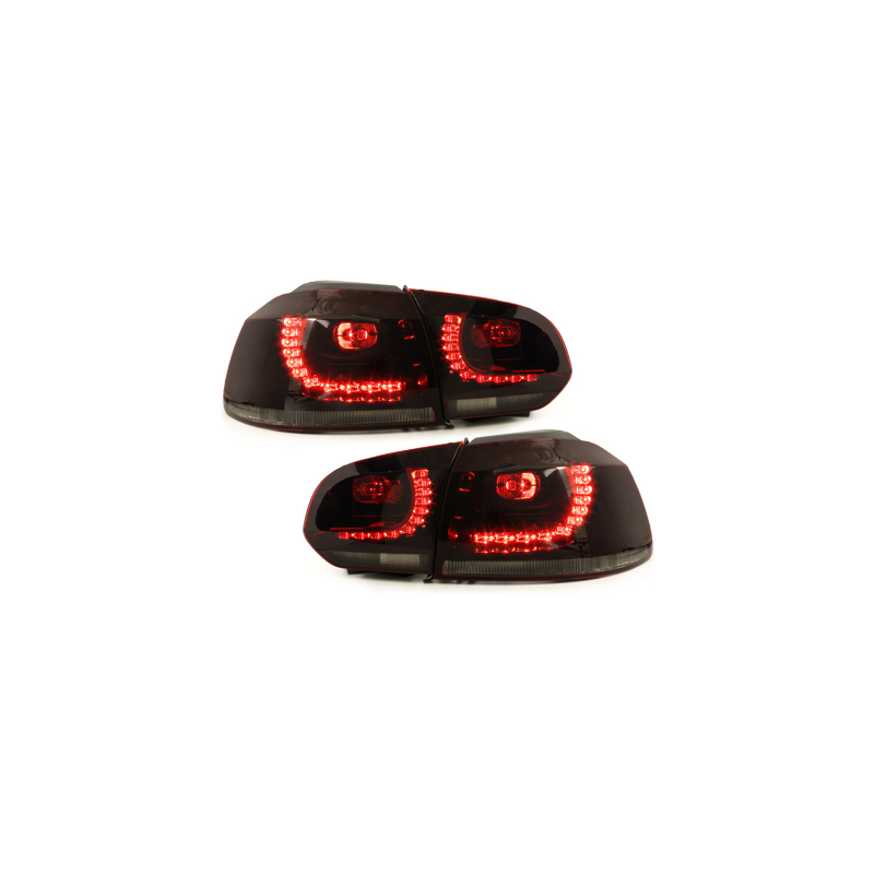 Feux LED rouge fumé CAN-BUS Golf 6 Gti R-line - RV39ADLRS