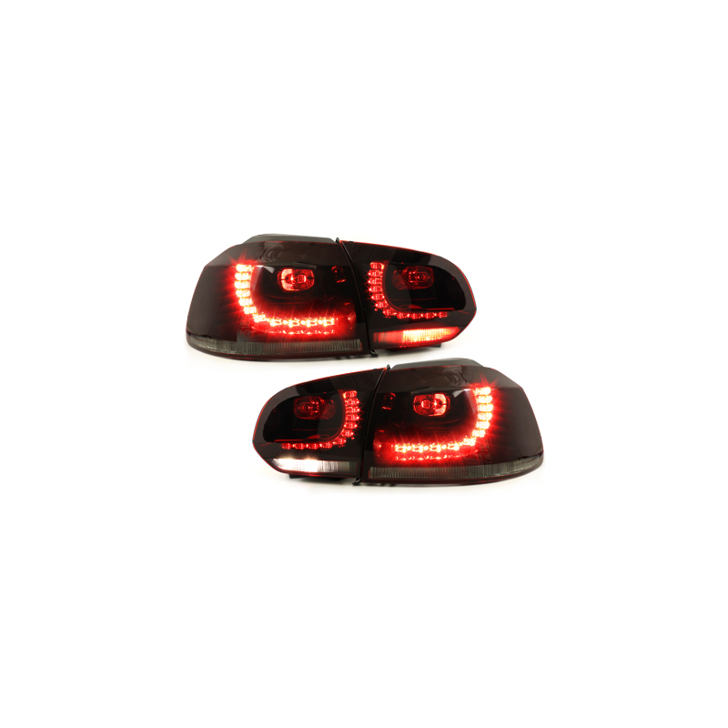 Feux LED rouge fumé CAN-BUS Golf 6 Gti R-line - RV39ADLRS