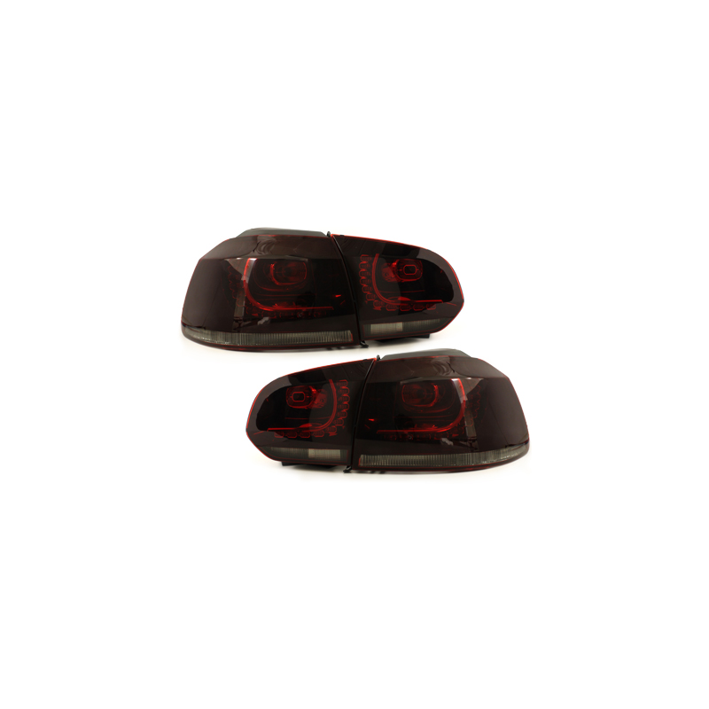 Feux LED rouge fumé CAN-BUS Golf 6 Gti R-line - RV39ADLRS