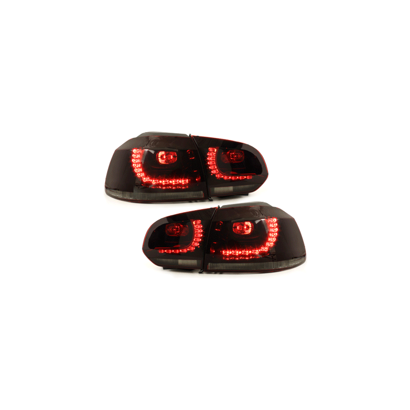 Feux LED rouge fumé CAN-BUS Golf 6 Gti R-line - RV39ADLRS