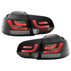 Feux arrière LED VW Golf VI _MIT clignotant LED  Noir/Fumé