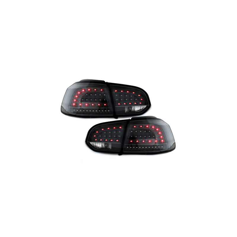  Feux arrière led LITEC VW Golf VI cligno LED Noir -  RV39LB