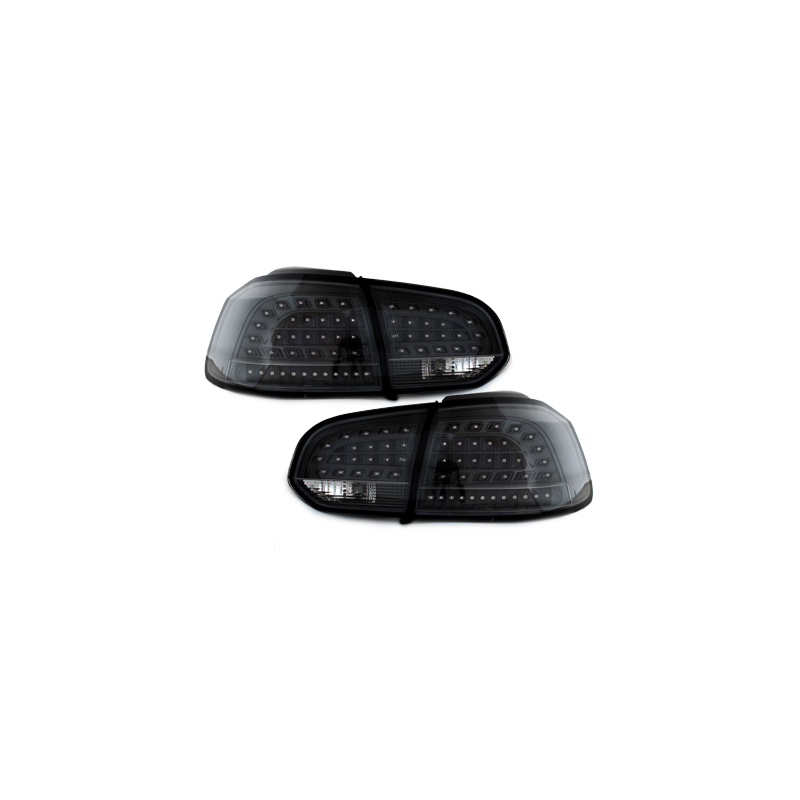  Feux arrière led LITEC VW Golf VI cligno LED Noir -  RV39LB