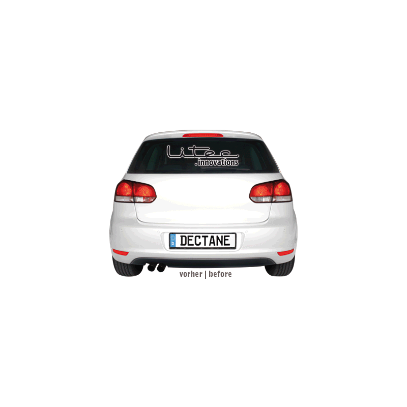  Feux arrière led LITEC VW Golf VI cligno LED Noir -  RV39LB