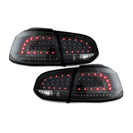  Feux arrière led LITEC VW Golf VI cligno LED Noir -  RV39LB