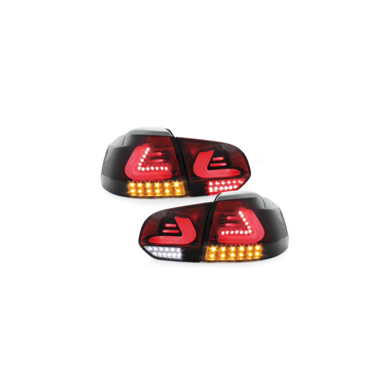  Feux arrière LED VW Golf VI LIGHTBAR Noir/rouge/Fume -  RV39LLBRS