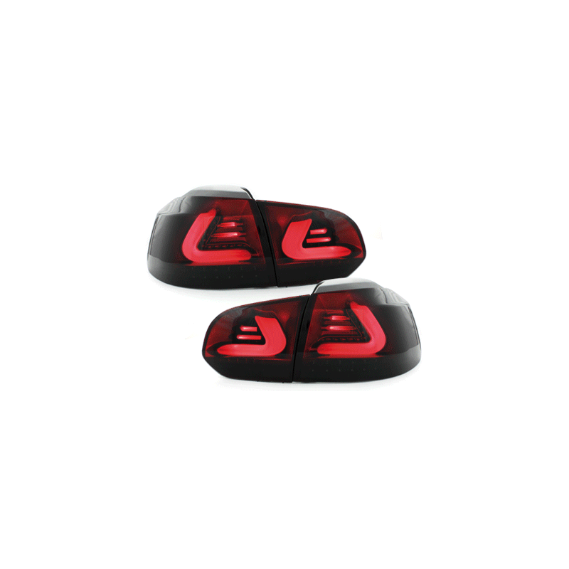  Feux arrière LED VW Golf VI LIGHTBAR Noir/rouge/Fume -  RV39LLBRS