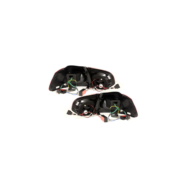  Feux arrière led LITEC VW Golf VI cligno LED Rouge/Cristal -  RV39LRC