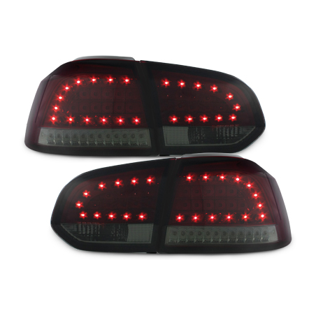  Feux arrière led LITEC VW Golf VI cligno LED Rouge/Fumé -  RV39LRS