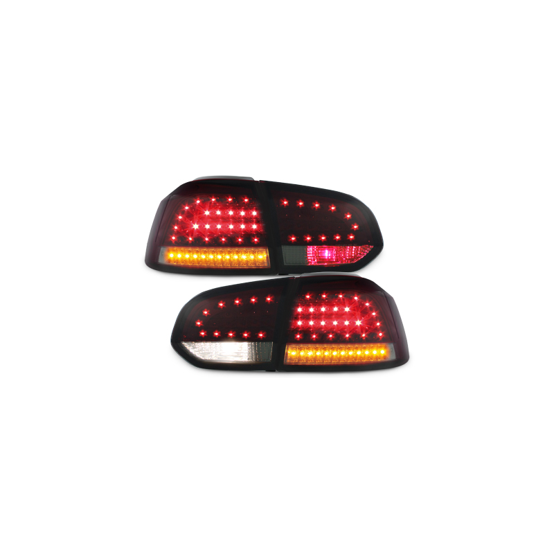  Feux arrière led LITEC VW Golf VI cligno LED Rouge/Fumé -  RV39LRS