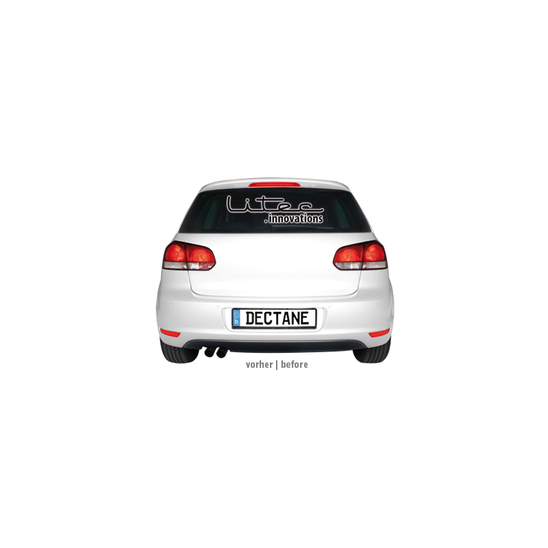  Feux arrière led LITEC VW Golf VI cligno LED Rouge/Fumé -  RV39LRS