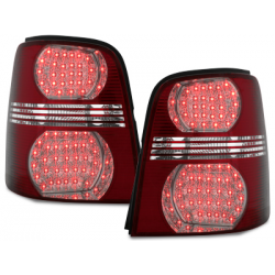 Feux arrière LED VW Touran 2003+ Rouge/Cristal