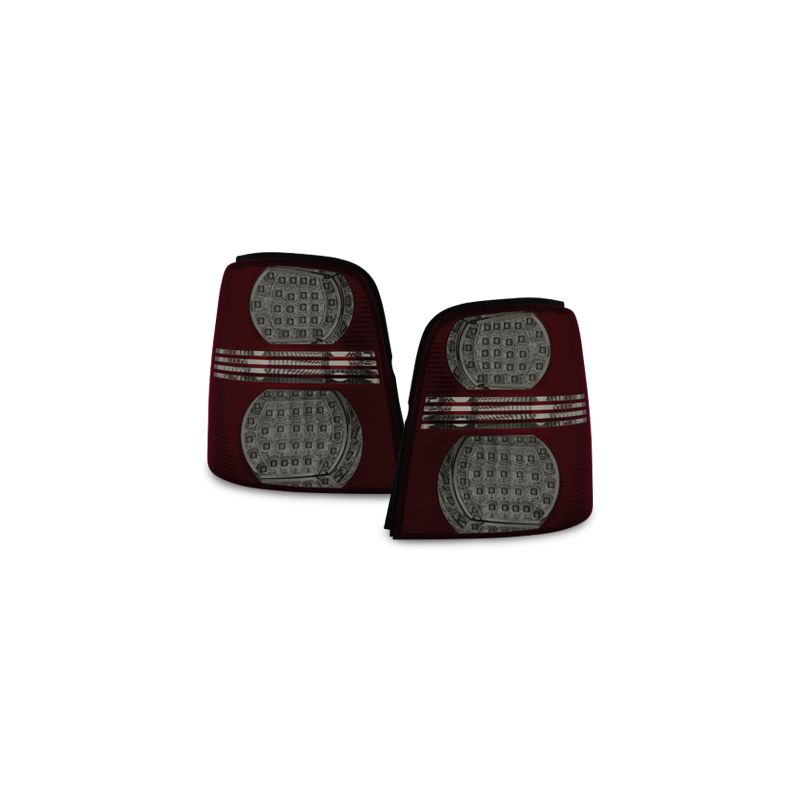Feux arrière LED VW Touran 2003+ Rouge/Fumé