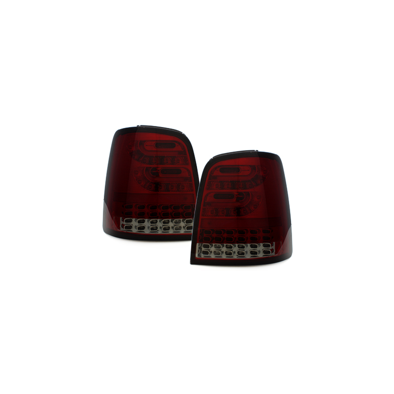 Feux arrière LED VW Touran 2003+ Rouge/Fumé