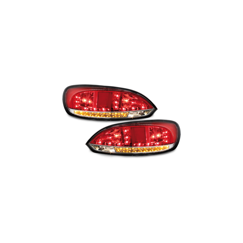 Feux arrière à LED VW VW Scirocco III 08-10 Rouge/cristal