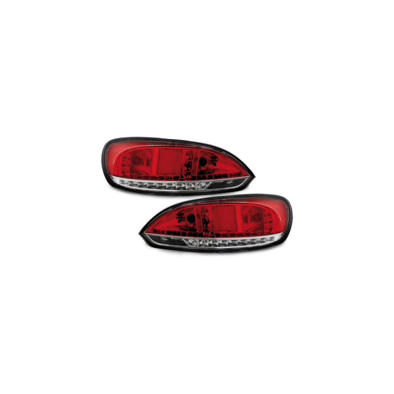 Feux arrière à LED VW VW Scirocco III 08-10 Rouge/cristal