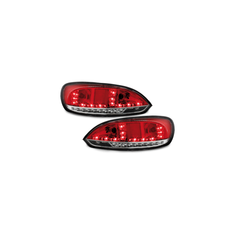 Feux arrière à LED VW VW Scirocco III 08-10 Rouge/cristal