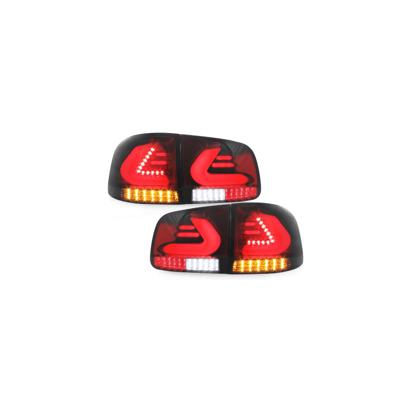 Feux arrière LED VW Touareg LIGHTBAR Noir/Rouge/Fumé