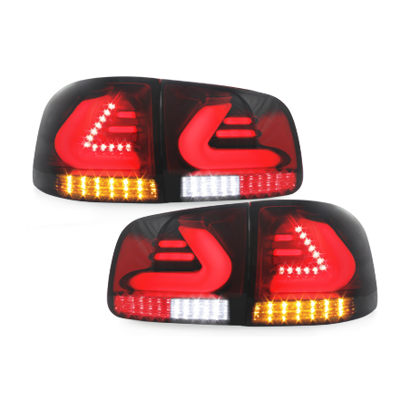 Feux arrière LED VW Touareg LIGHTBAR Noir/Rouge/Fumé