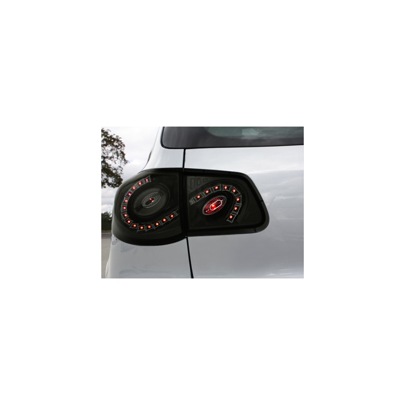 Feux arrière LED VW Tiguan 07 - 11 - Noir/Fumé