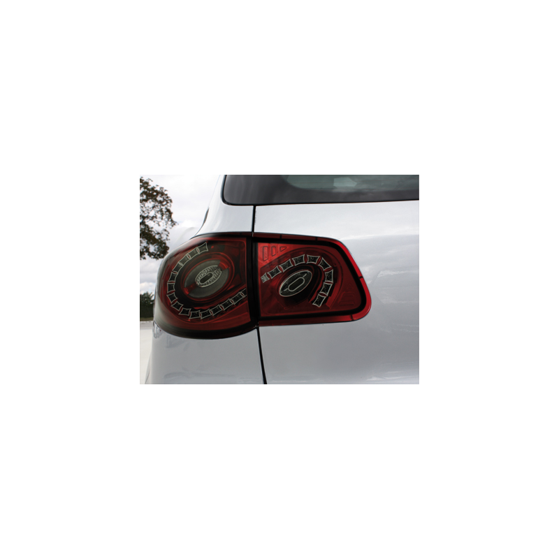 Feux arrière LED VW Tiguan 07 - 11-Rouge/Fumé