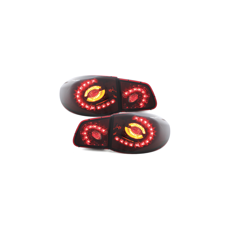 Feux arrière LED VW Tiguan 07 - 11-Rouge/Fumé