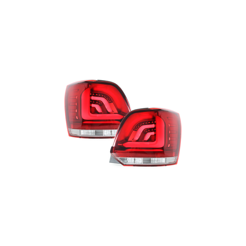 Feux carDNA LED VW Polo 6R rouge/clair