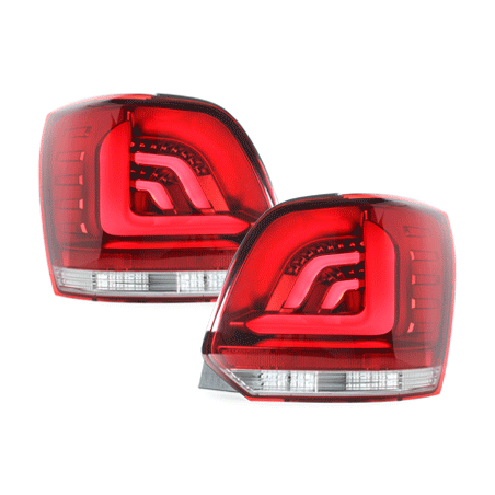 Feux carDNA LED VW Polo 6R rouge/clair