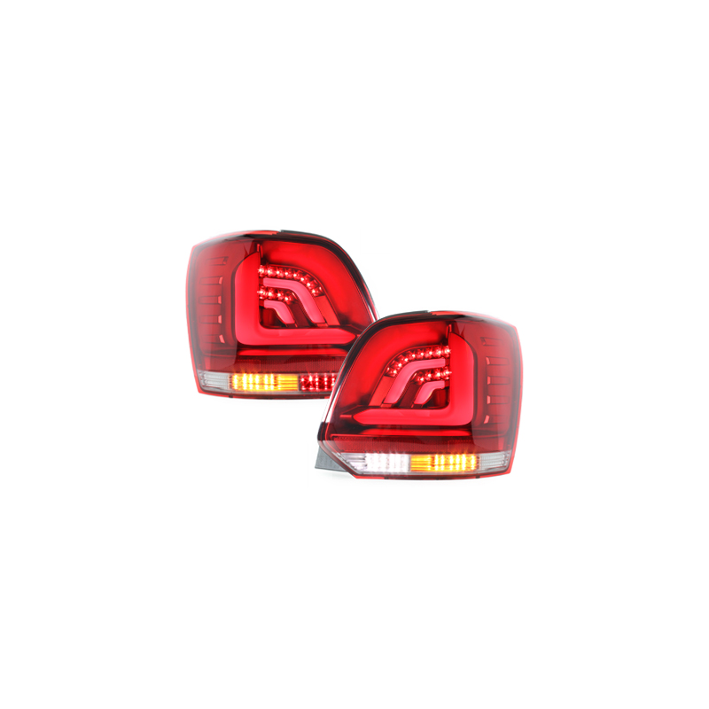 Feux carDNA LED VW Polo 6R rouge/clair