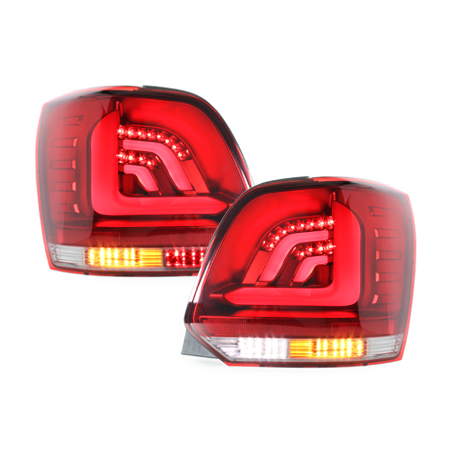 Feux carDNA LED VW Polo 6R rouge/clair