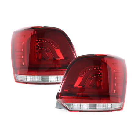 Feux carDNA LED VW Polo 6R rouge/clair