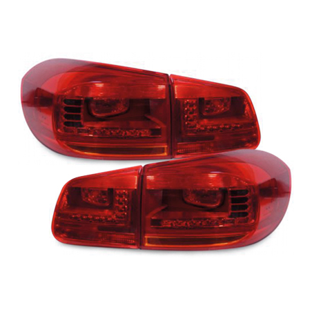 Feux arrière LED VW Tiguan 5N (2011 à 2016) - Rouge/clair