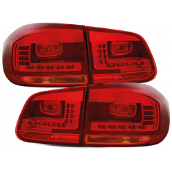 Feux arrière LED VW Tiguan 5N (2011 à 2016) - Rouge/clair