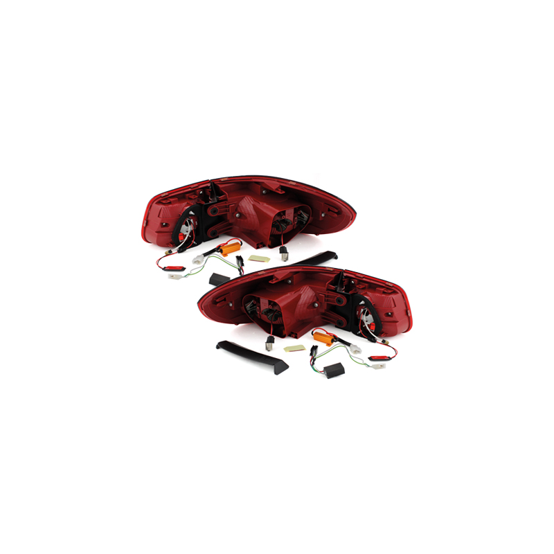 Feux arrière LED VW Tiguan 5N (2011 à 2016) - Rouge/clair