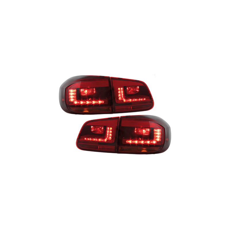Feux arrière LED VW Tiguan 11+ - Rouge / Fumé