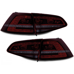 Feux arrière LED VW Golf 7 Rouge/Fumé - RV50DLRS