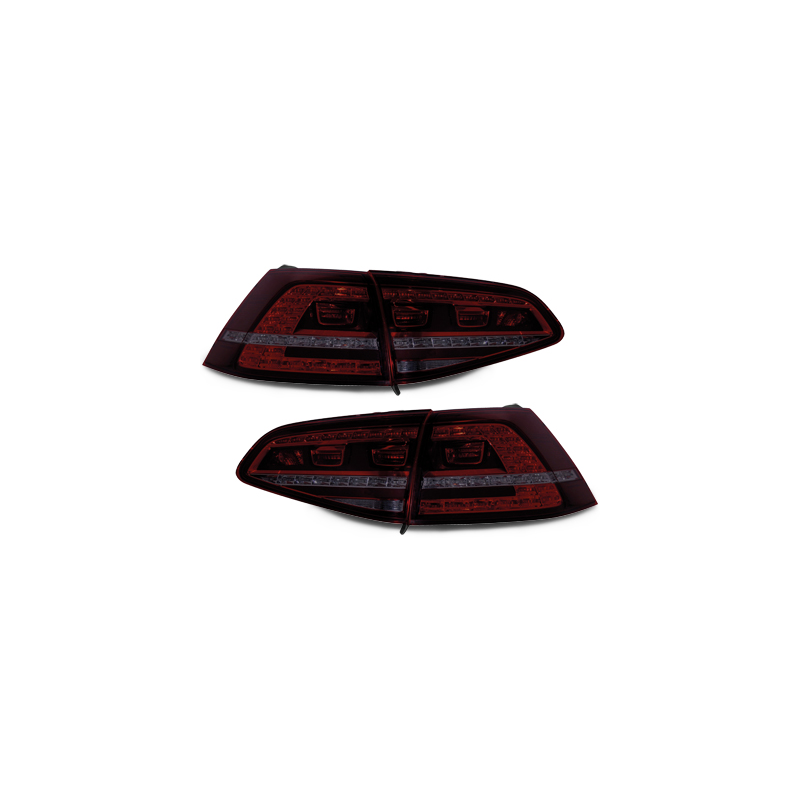 Feux arrière LED VW Golf 7 Rouge/Fumé - RV50DLRS