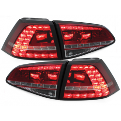 Feux arrière LED VW Golf 7 Rouge/Cristal_GTI-LOOK -  RV50SLRC