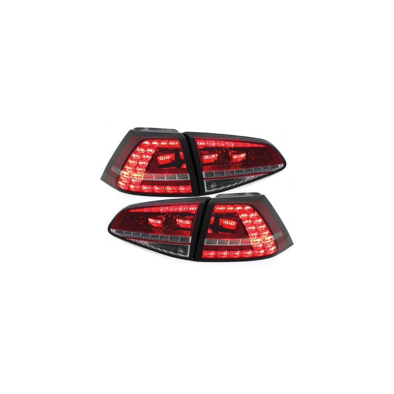  Feux arrière LED VW Golf 7 Rouge/Cristal_GTI-LOOK -  RV50SLRC