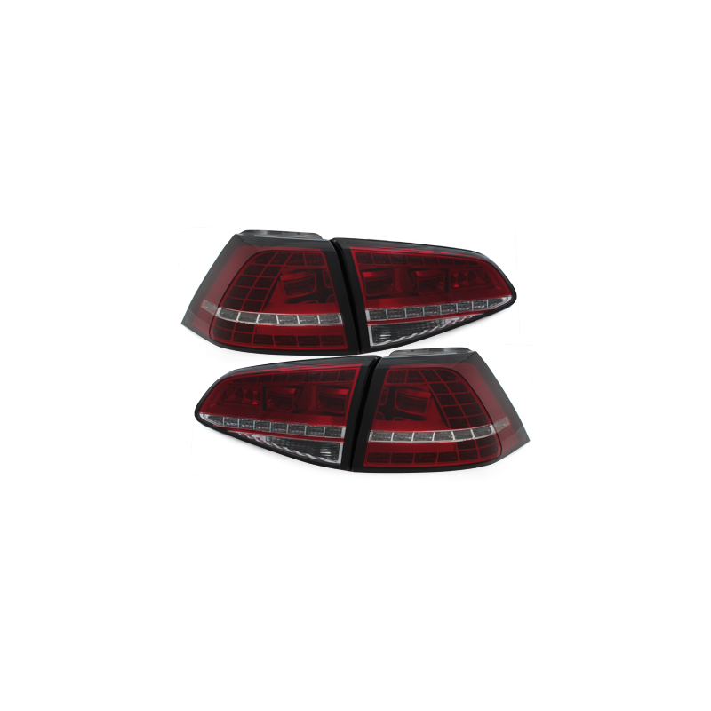  Feux arrière LED VW Golf 7 Rouge/Cristal_GTI-LOOK -  RV50SLRC