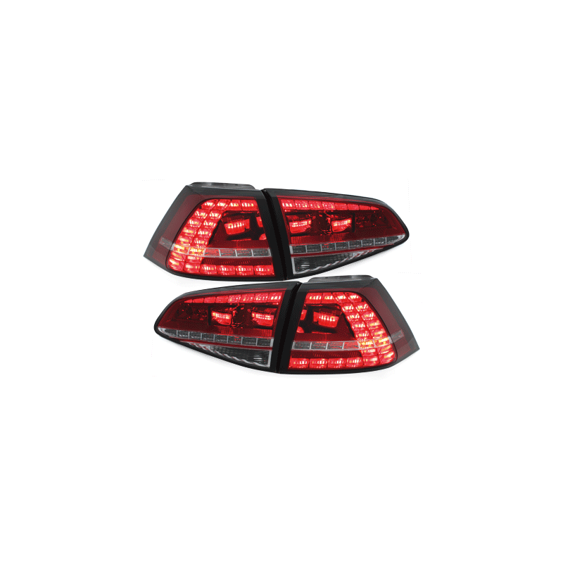  Feux arrière LED VW Golf 7 Rouge/Cristal_GTI-LOOK -  RV50SLRC