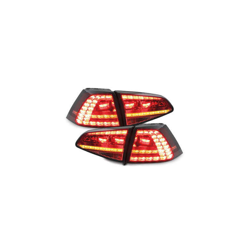 Feux arrière LED VW Golf 7 Rouge/Fumé - RV50SLRS