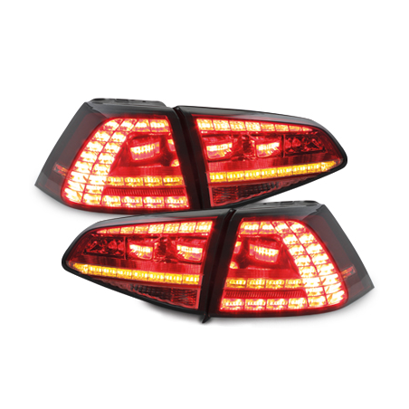 Feux arrière LED VW Golf 7 Rouge/Fumé - RV50SLRS