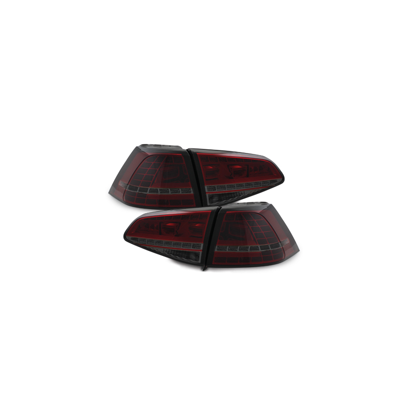 Feux arrière LED VW Golf 7 Rouge/Fumé - RV50SLRS